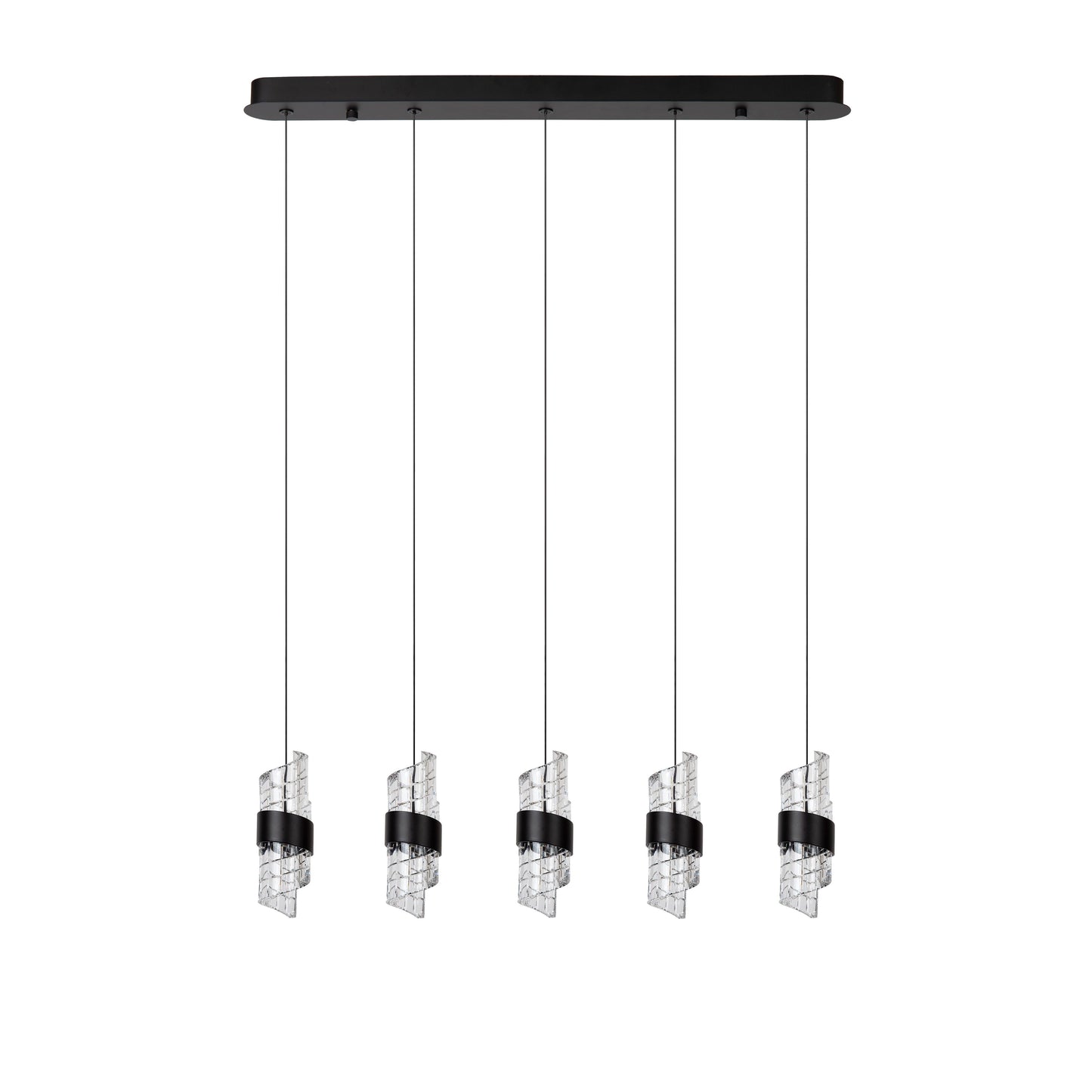 Lucide KLIGANDE - Pendant light - LED Dim. - 5x7,8W 2700K - Black