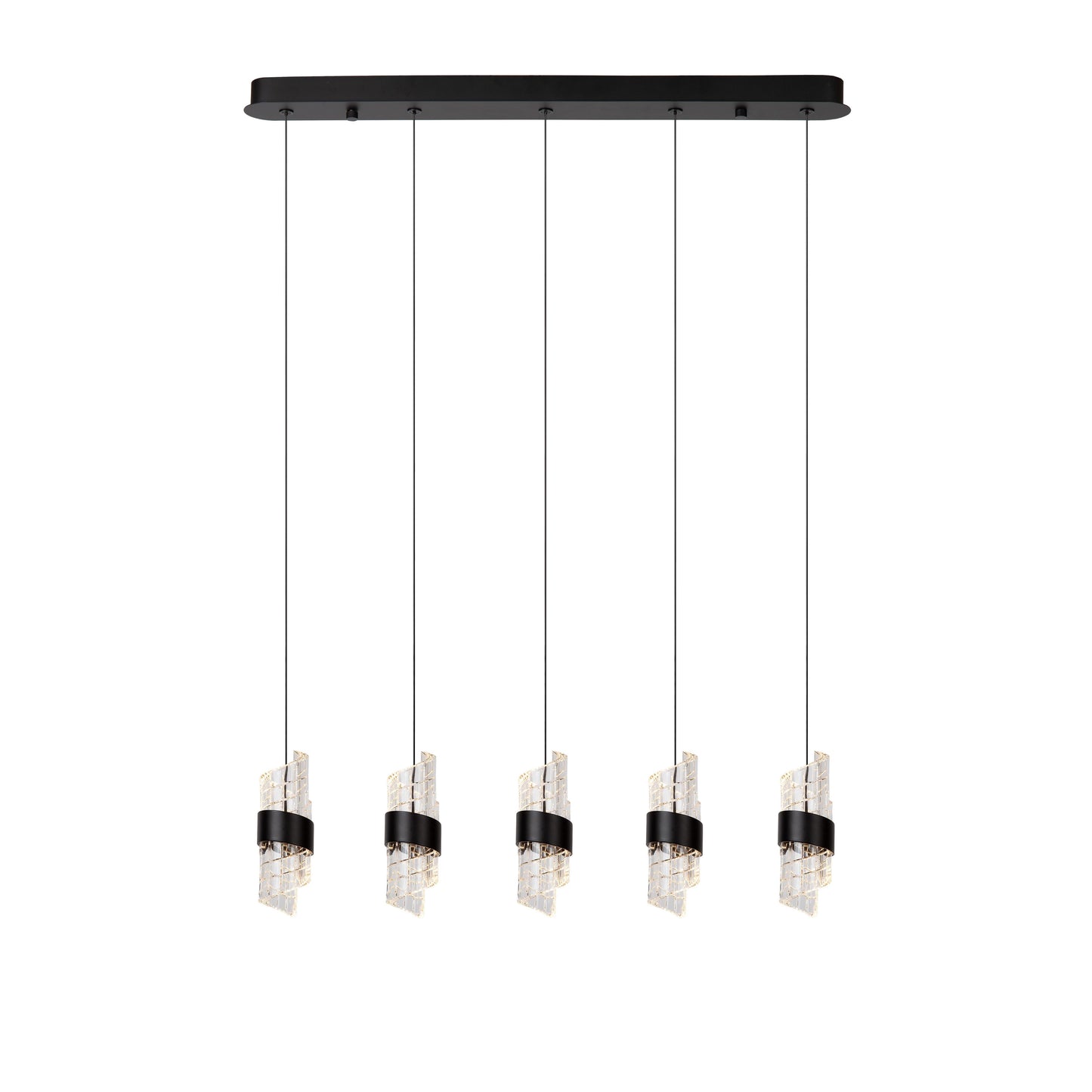 Lucide KLIGANDE - Pendant light - LED Dim. - 5x7,8W 2700K - Black