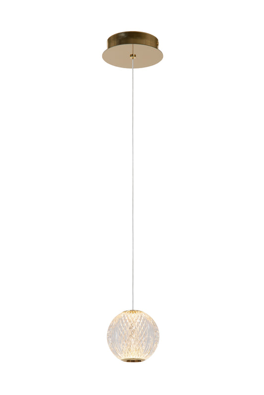 Lucide CINTRA - Pendant light - Ø 14 cm - LED - 1x5,7W 2700K - Transparant