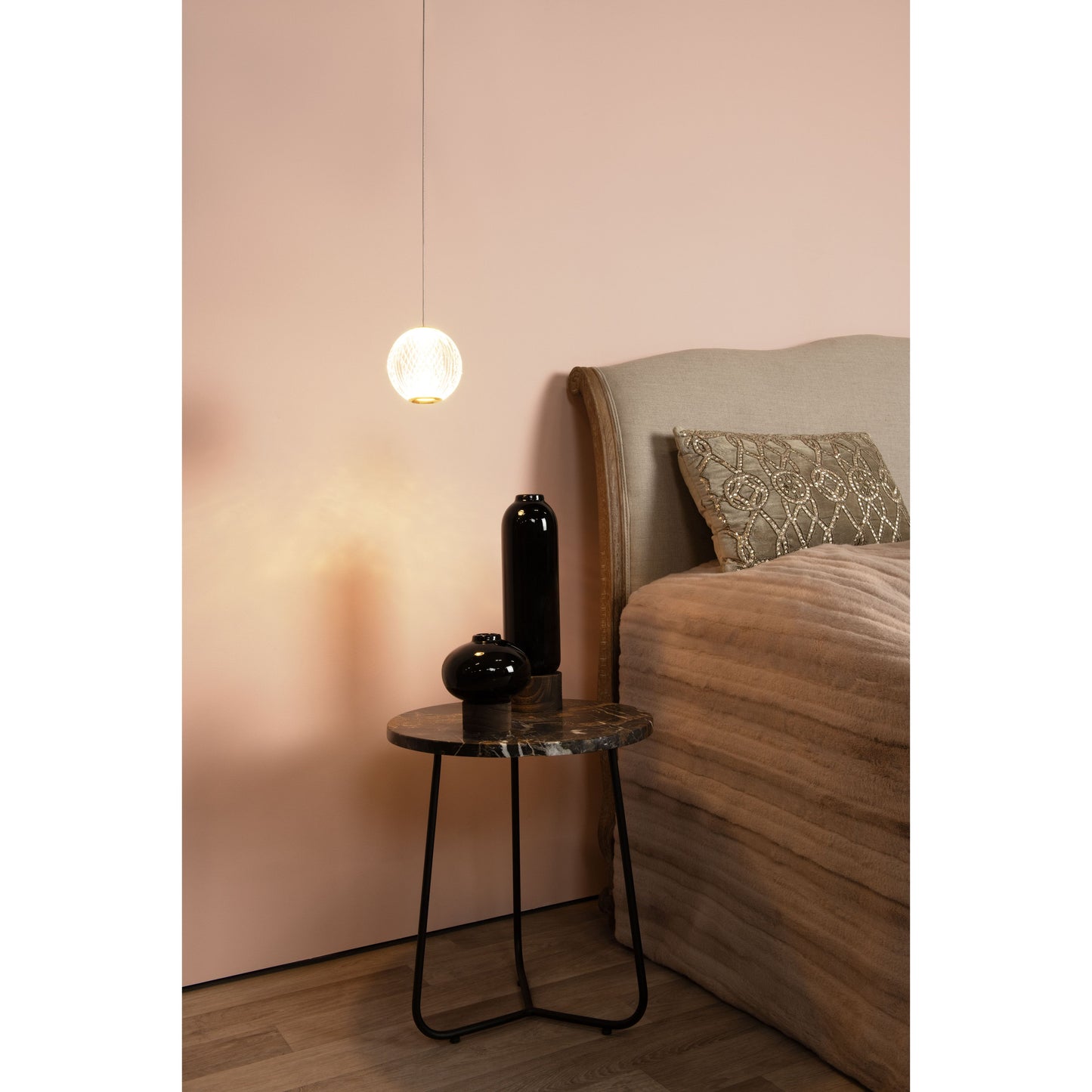 Lucide CINTRA - Pendant light - Ø 14 cm - LED - 1x5,7W 2700K - Transparant