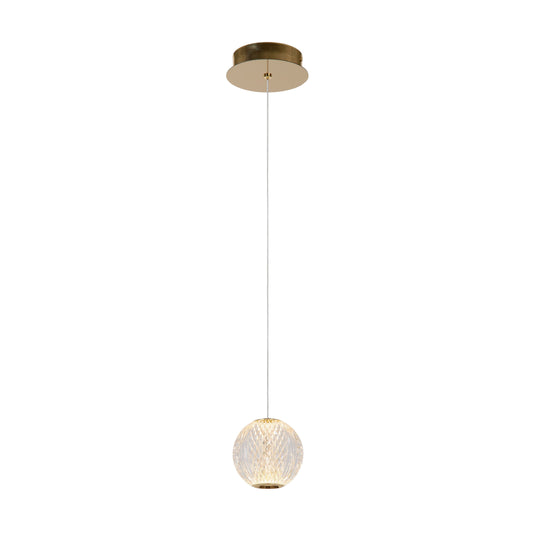 Lucide CINTRA - Pendant light - Ø 14 cm - LED - 1x5,7W 2700K - Transparant