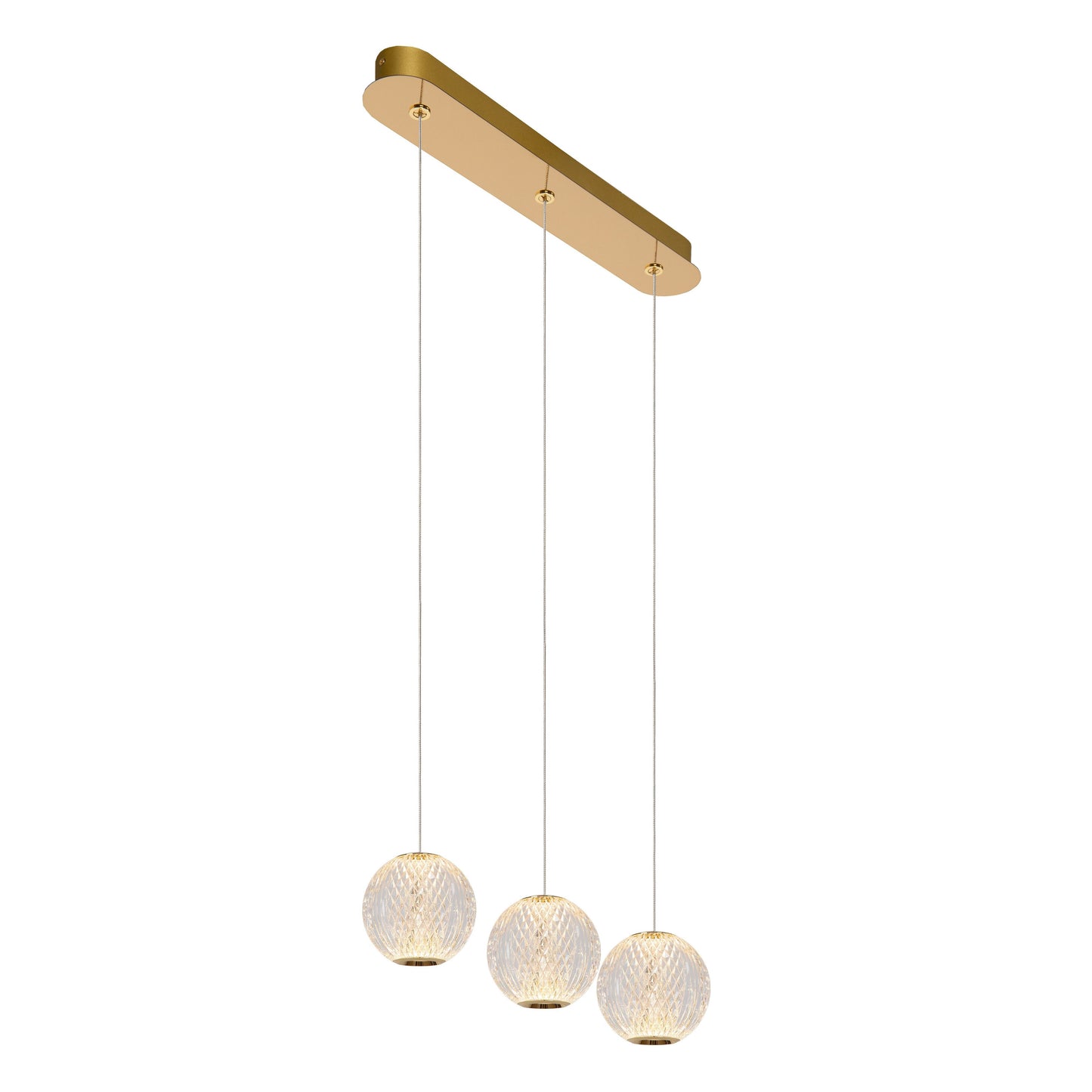 Lucide CINTRA - Pendant light - LED Dim. - 3x4,7W 2700K - Transparant