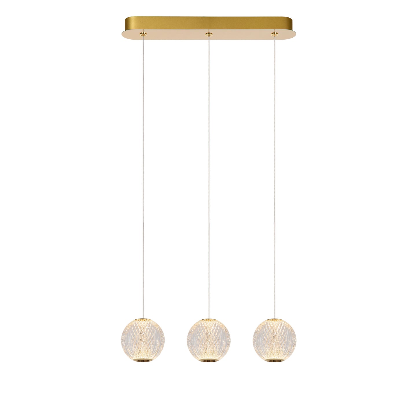 Lucide CINTRA - Pendant light - LED Dim. - 3x4,7W 2700K - Transparant