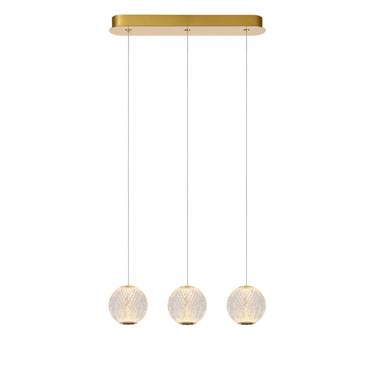 Lucide CINTRA - Pendant light - LED Dim. - 3x4,7W 2700K - Transparant