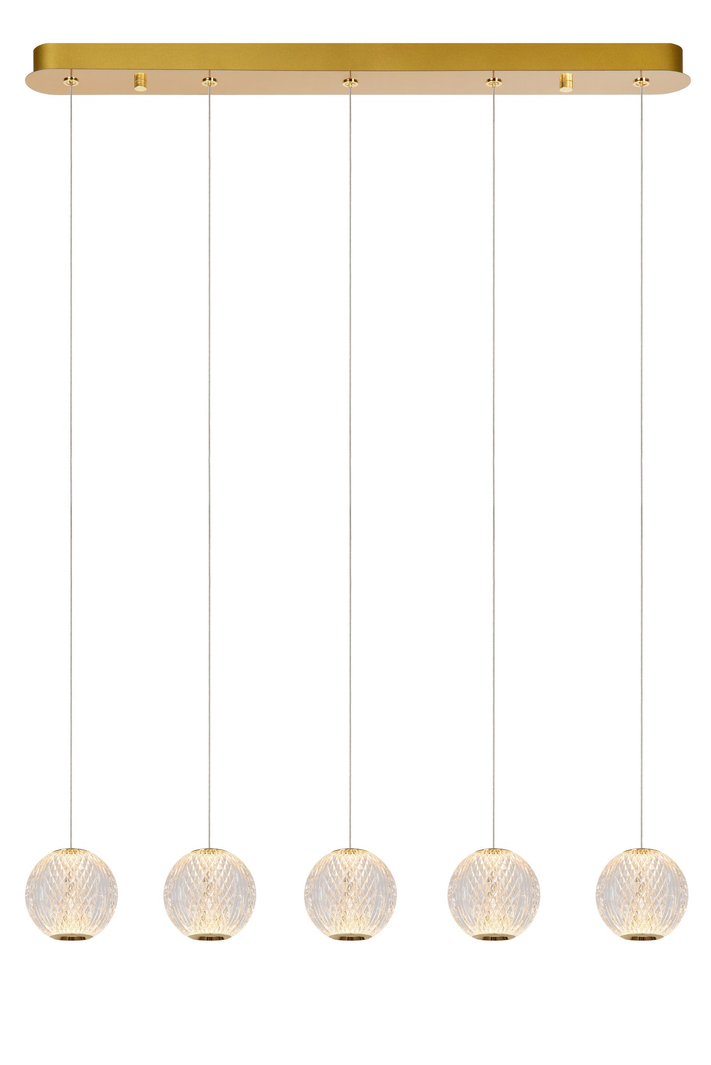 Lucide CINTRA - Pendant light - LED Dim. - 5x4,7W 2700K - Transparant