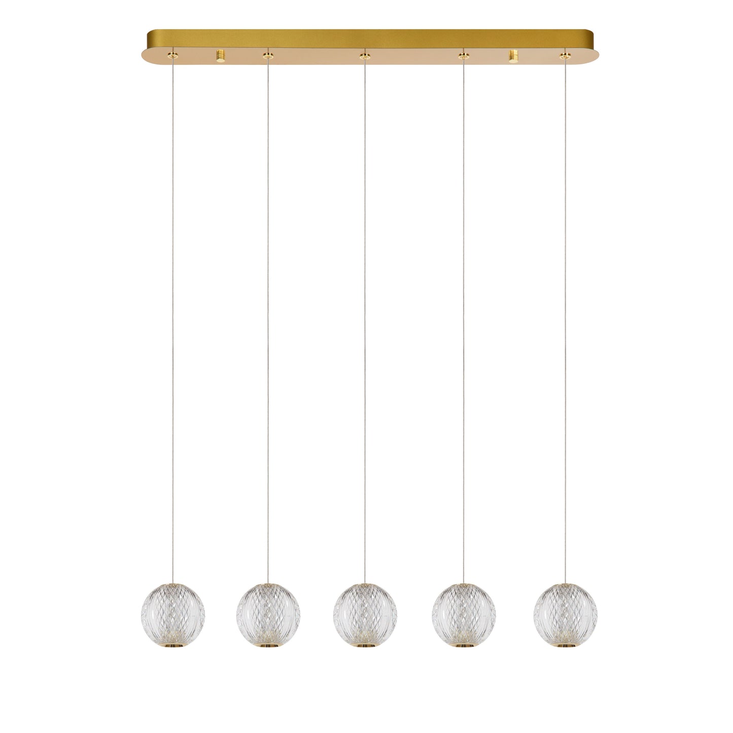 Lucide CINTRA - Pendant light - LED Dim. - 5x4,7W 2700K - Transparant