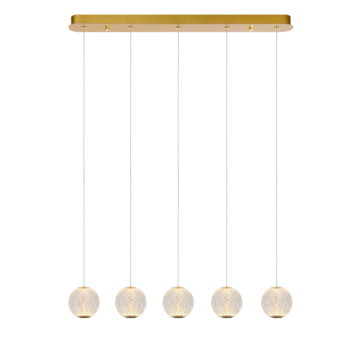 Lucide CINTRA - Pendant light - LED Dim. - 5x4,7W 2700K - Transparant