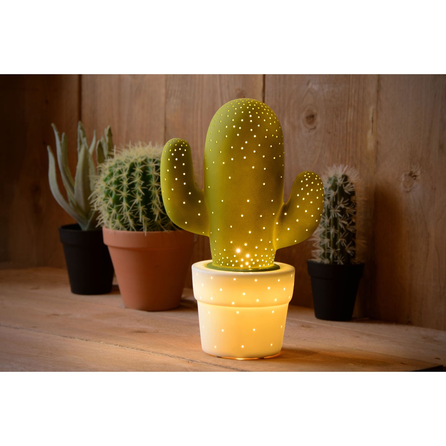 Lucide CACTUS - Table lamp - 1xE14 - Green