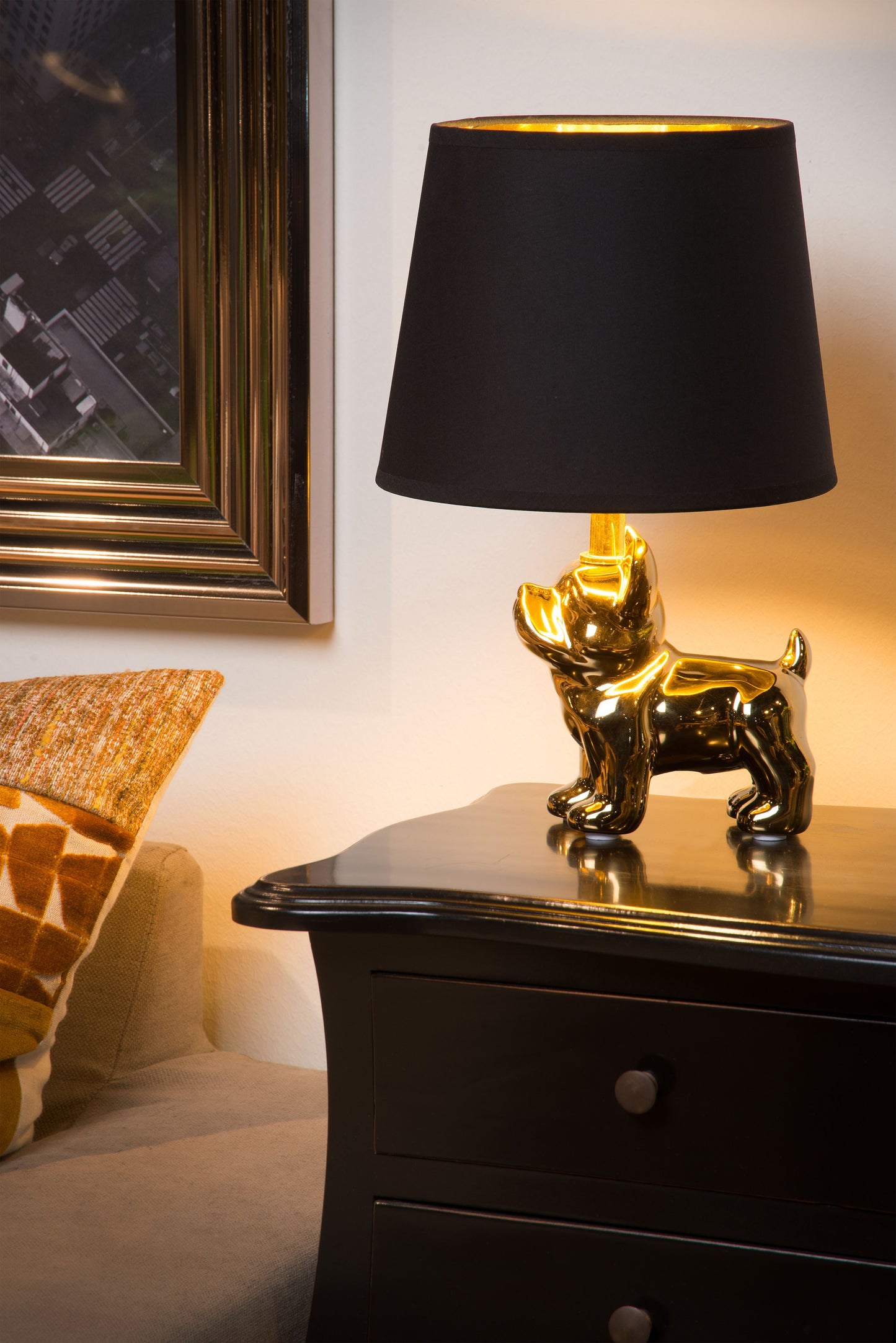 Lucide EXTRAVAGANZA SIR WINSTON - Table lamp - 1xE14 - Gold