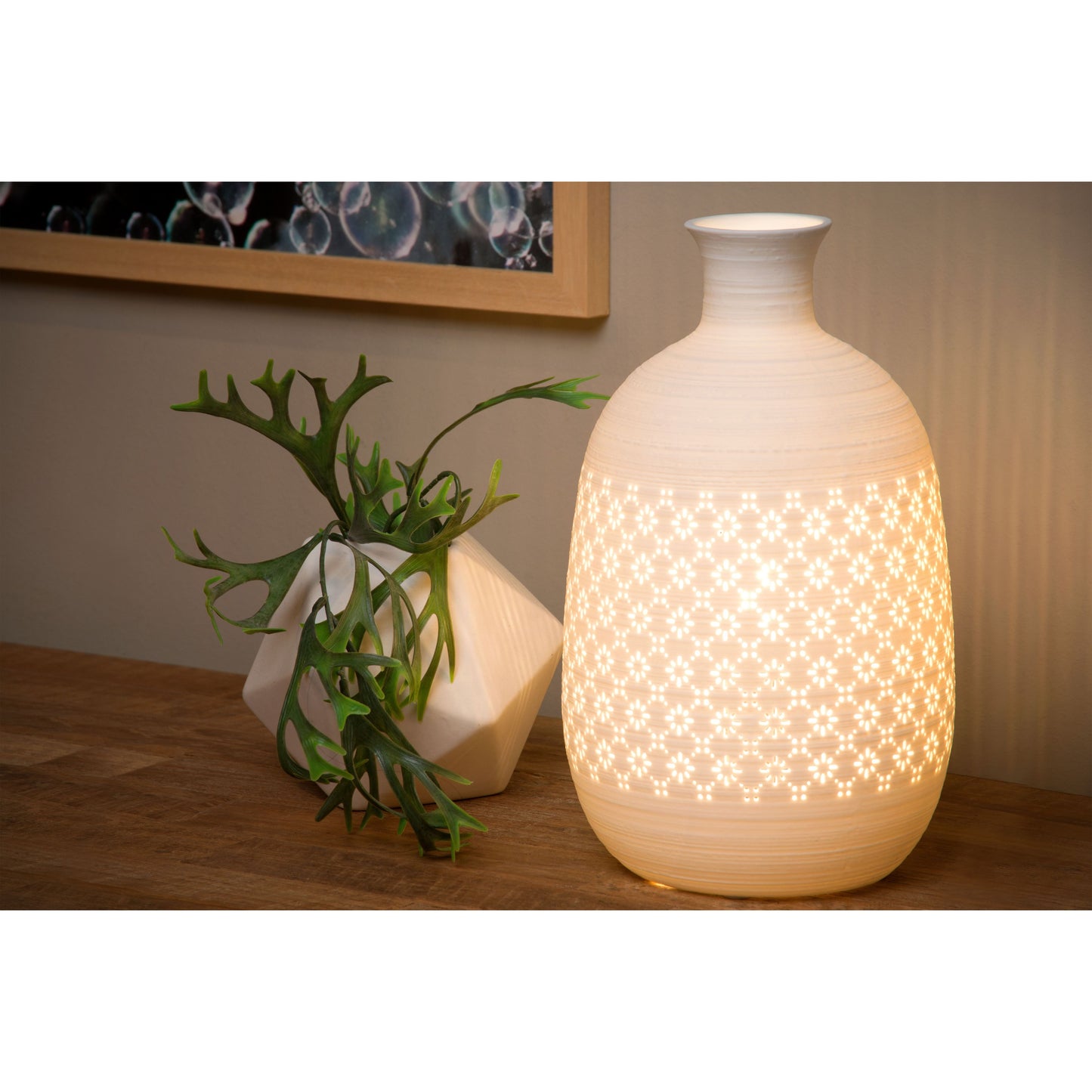 Lucide TIESSE - Table lamp - Ø 15,4 cm - 1xE14 - White