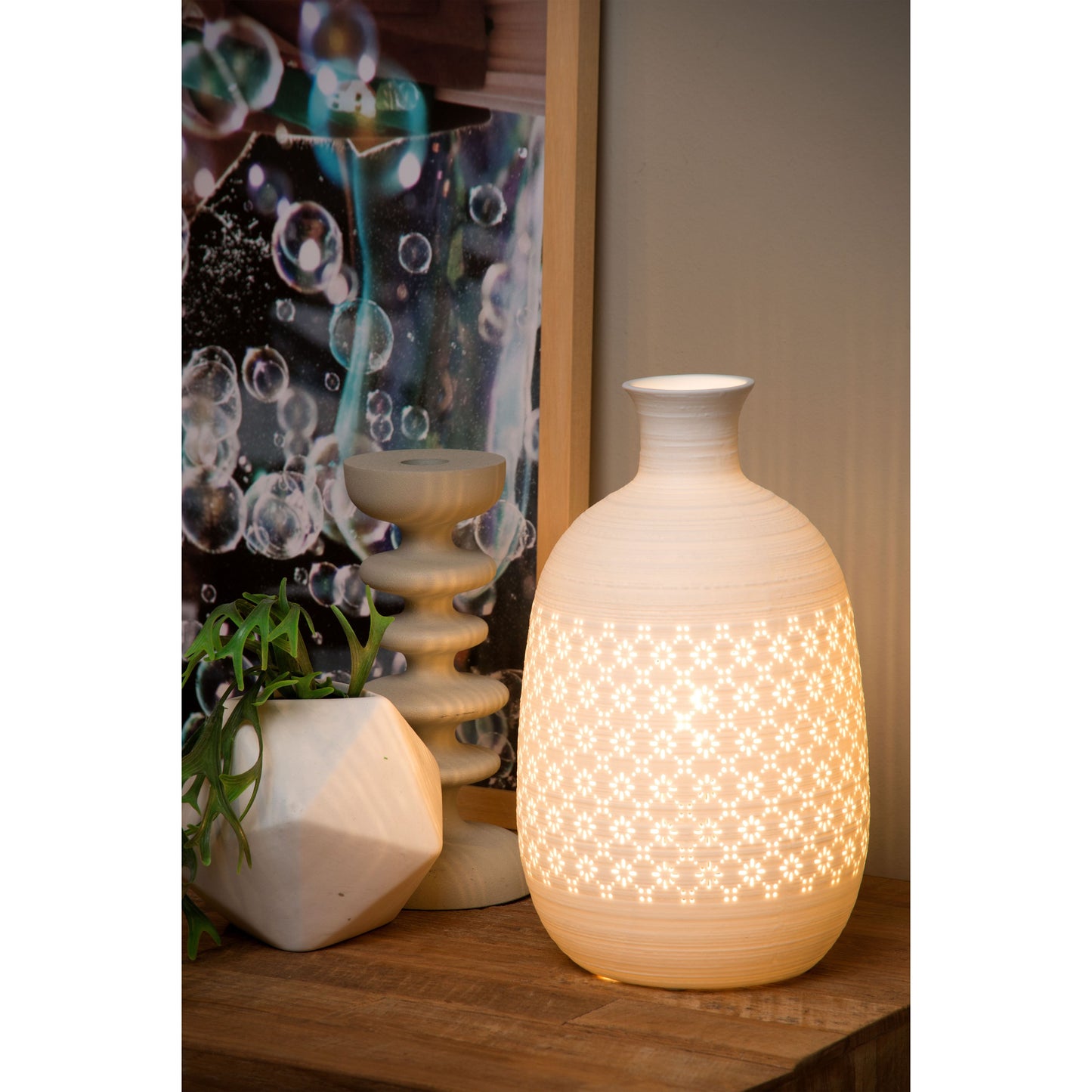 Lucide TIESSE - Table lamp - Ø 15,4 cm - 1xE14 - White