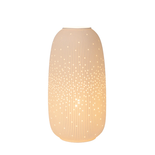 Lucide FLORES - Table lamp - Ø 17,5 cm - 1xE14 - White