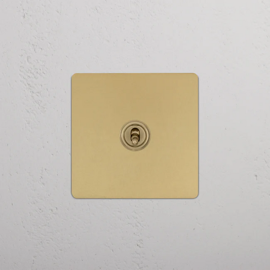 Corston 1G Double Pole 20A Toggle Switch Antique Brass