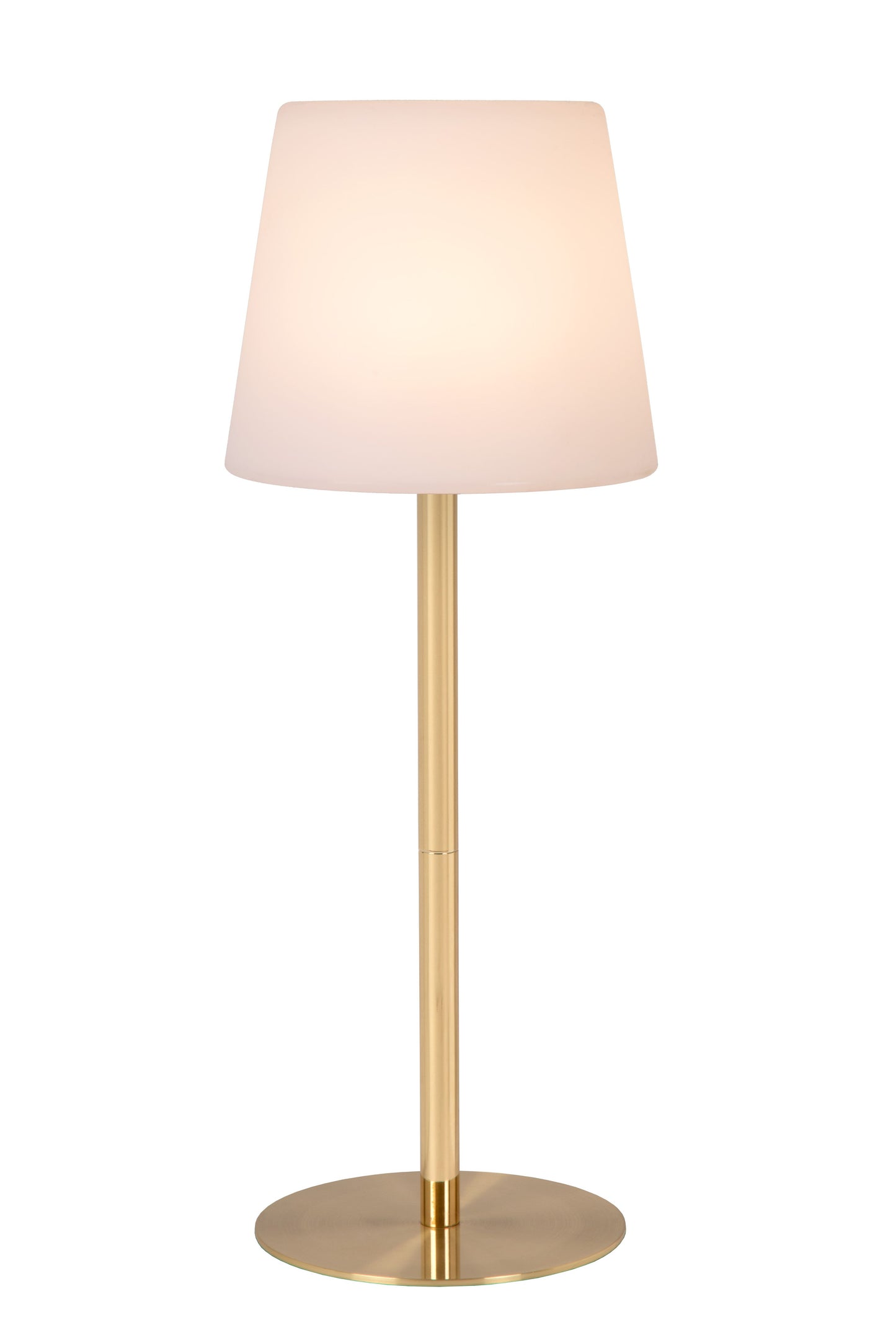 Lucide TYON - Rechargeable Table lamp Indoor/Outdoor - Battery pack/batteries - Ø 15 cm - LED Dim. - IP65 - Matt Gold / Brass