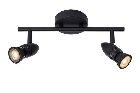 Lucide CARO - Ceiling spotlight - 2xGU10 - Black