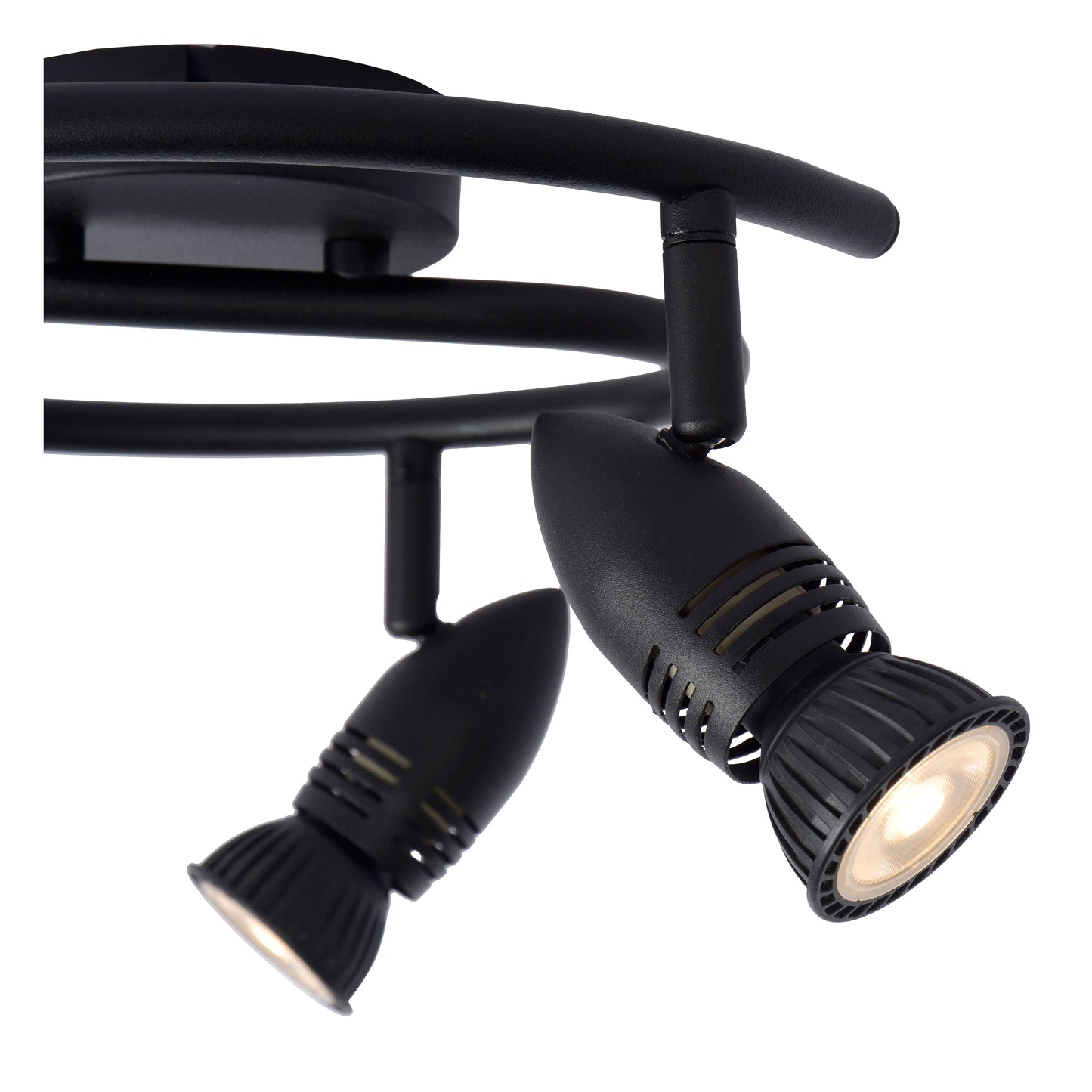 Lucide CARO - Ceiling spotlight - Ø 31 cm - 3xGU10 - Black