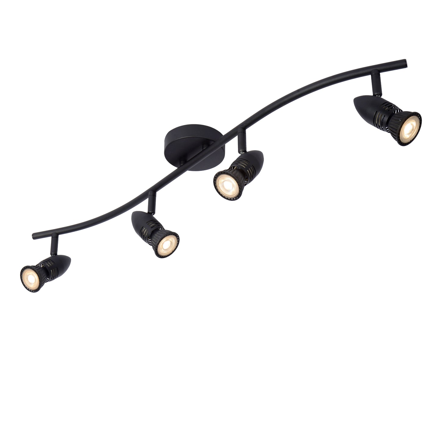 Lucide CARO - Ceiling spotlight - 4xGU10 - Black