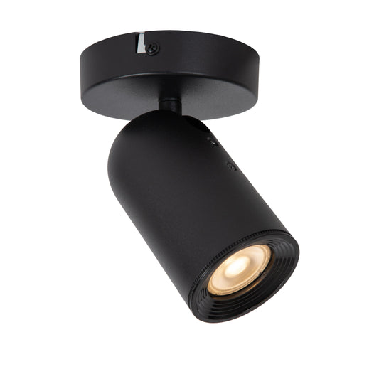 Lucide PUNCH - Ceiling spotlight - 1xGU10 - Black