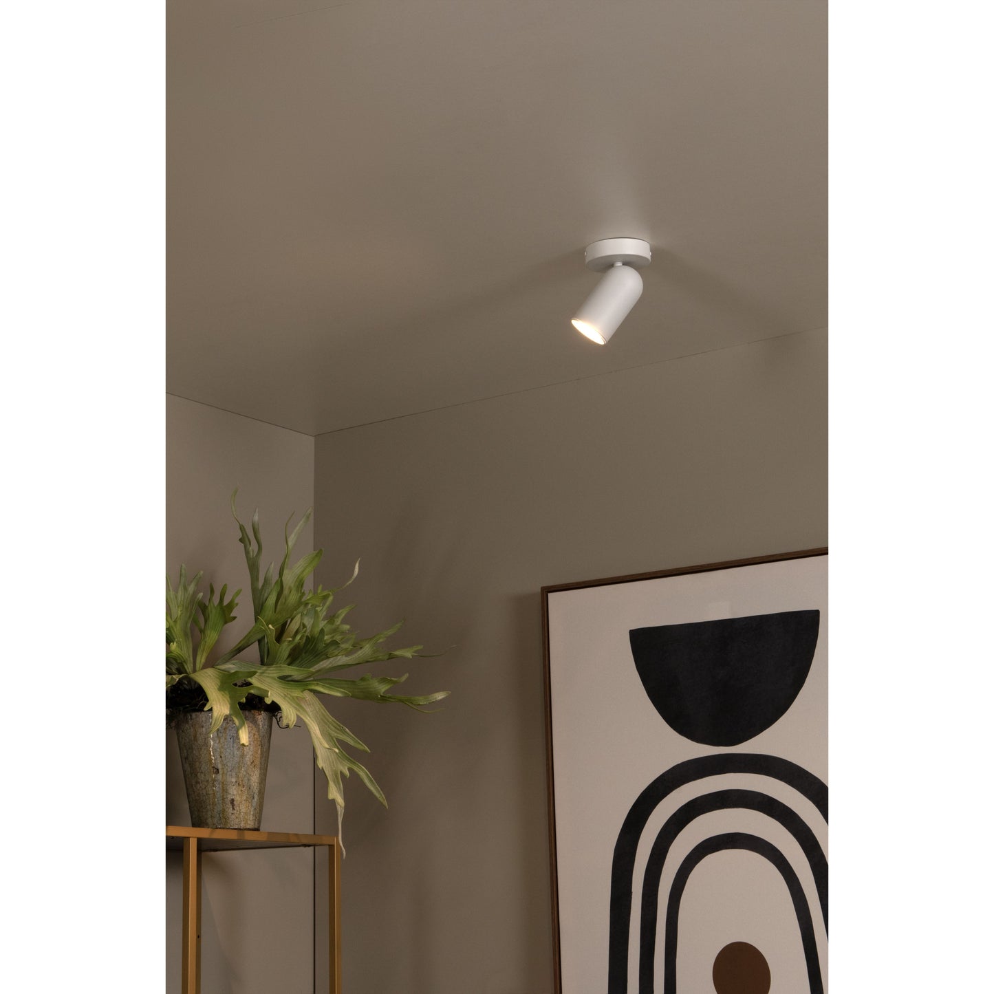 Lucide PUNCH - Ceiling spotlight - 1xGU10 - White