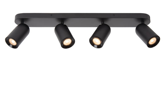 Lucide PUNCH - Ceiling spotlight - 4xGU10 - Black