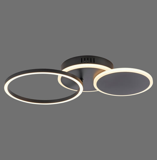 Sevent - Ceiling Light - Black - By Just Light - (14116-18)