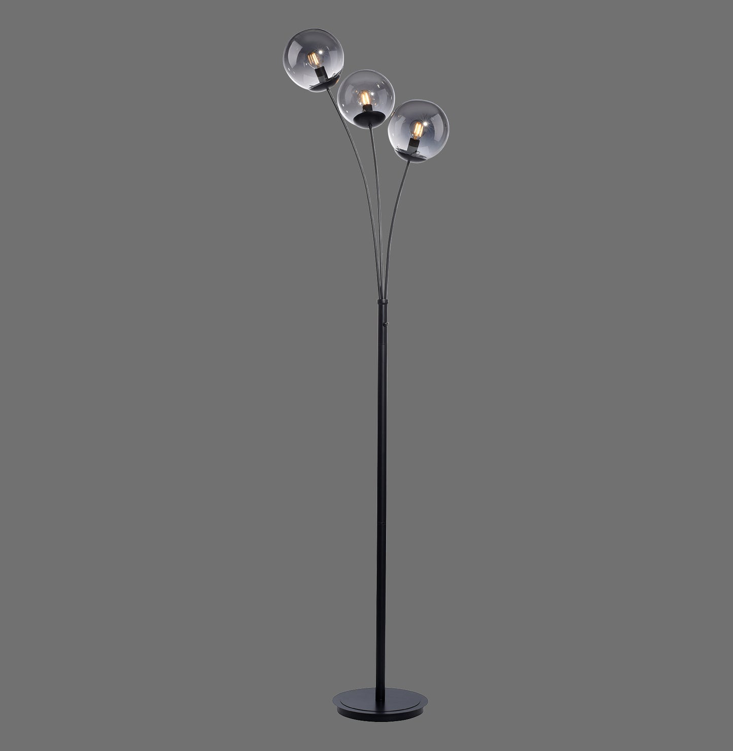 Big Widow - Floor Lamp - Black - By Just Light - (14603-18)