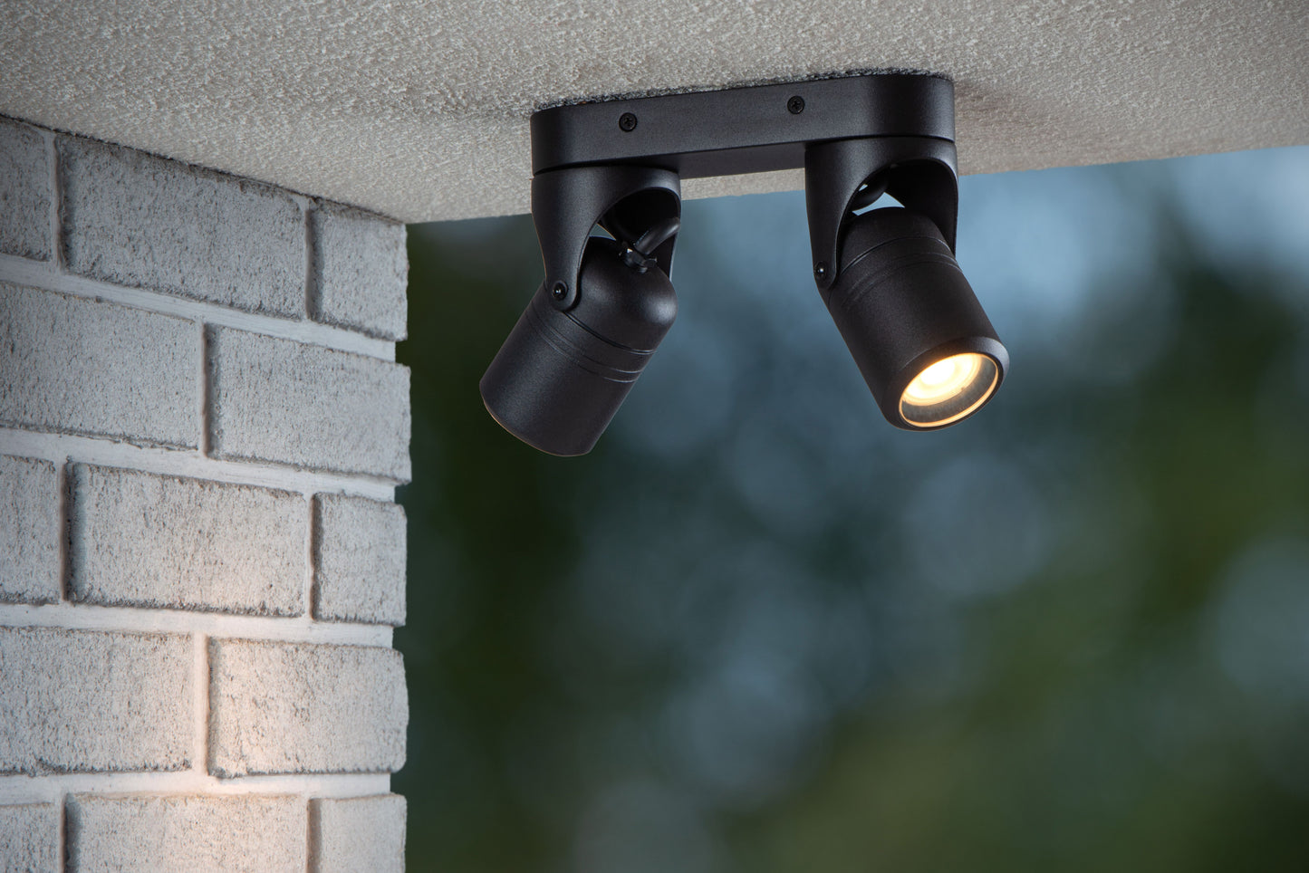 Lucide NIORT - Ceiling spotlight Indoor/Outdoor - 2xGU10 - IP44 - Black