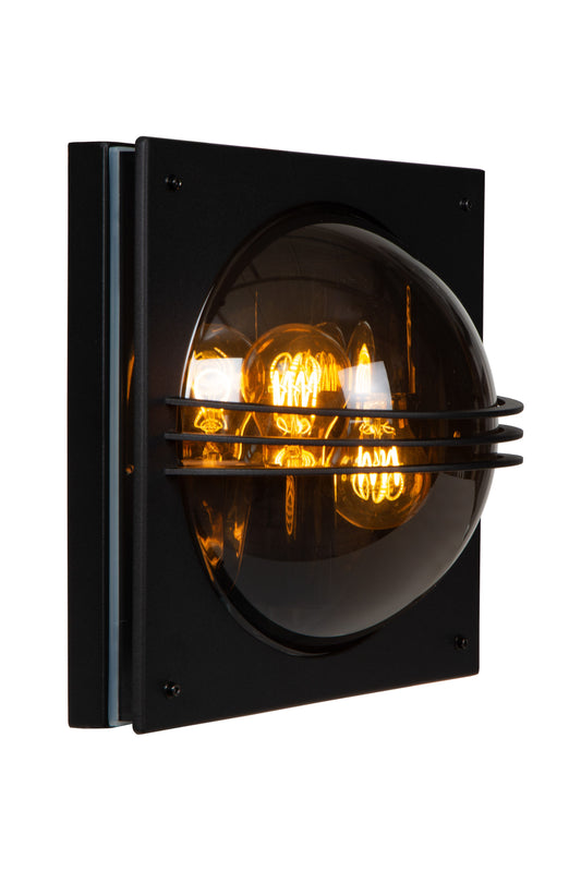 Lucide PRIVAS - Wall light Indoor/Outdoor - 2xE27 - IP44 - Black