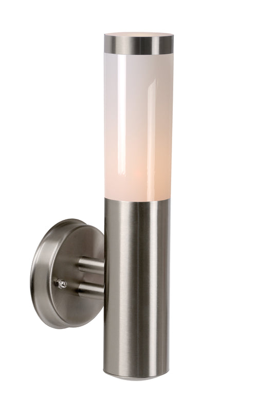 Lucide KIBO - Wall light Indoor/Outdoor - 1xE27 - IP44 - Satin Chrome