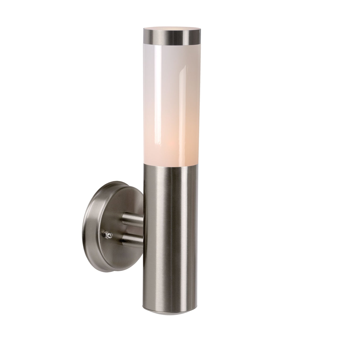 Lucide KIBO - Wall light Indoor/Outdoor - 1xE27 - IP44 - Satin Chrome