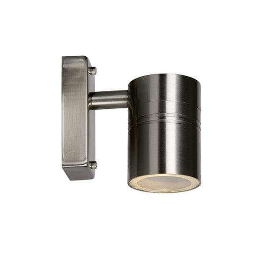 Lucide ARNE-LED - Wall spotlight / Wall light Indoor/Outdoor - Ø 6,3 cm - LED - GU10 - 1x5W 2700K - IP44 - Satin Chrome