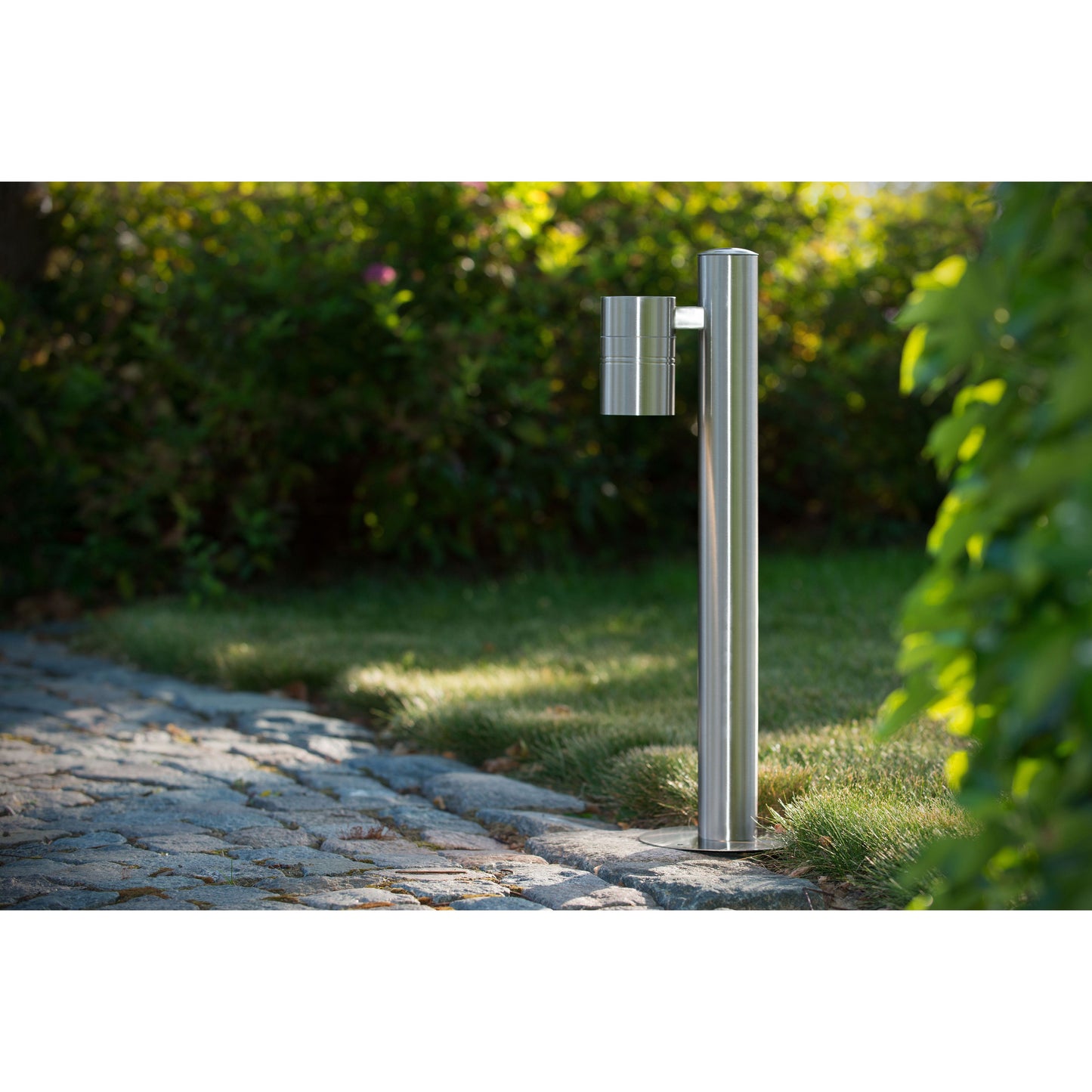 Lucide ARNE-LED - Bollard light - Ø 6,3 cm - LED - GU10 - 1x5W 2700K - IP44 - Satin Chrome