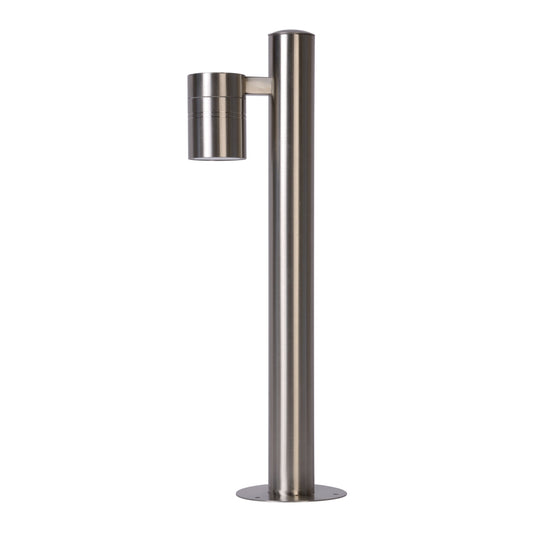 Lucide ARNE-LED - Bollard light - Ø 6,3 cm - LED - GU10 - 1x5W 2700K - IP44 - Satin Chrome