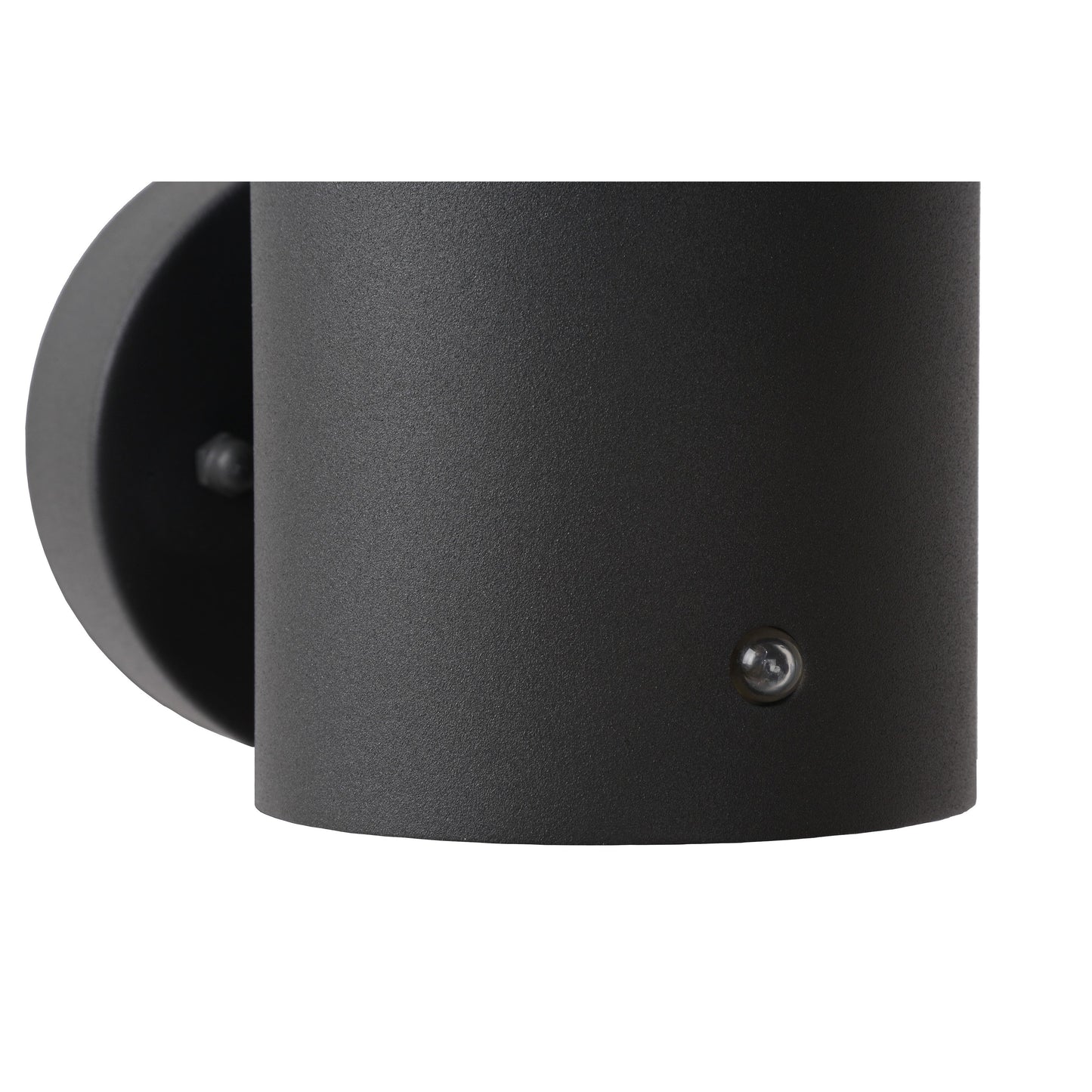 Lucide SOLID - Wall light Indoor/Outdoor - Ø 9 cm - 1xE27 - IP54 - Day/Night Sensor - Anthracite