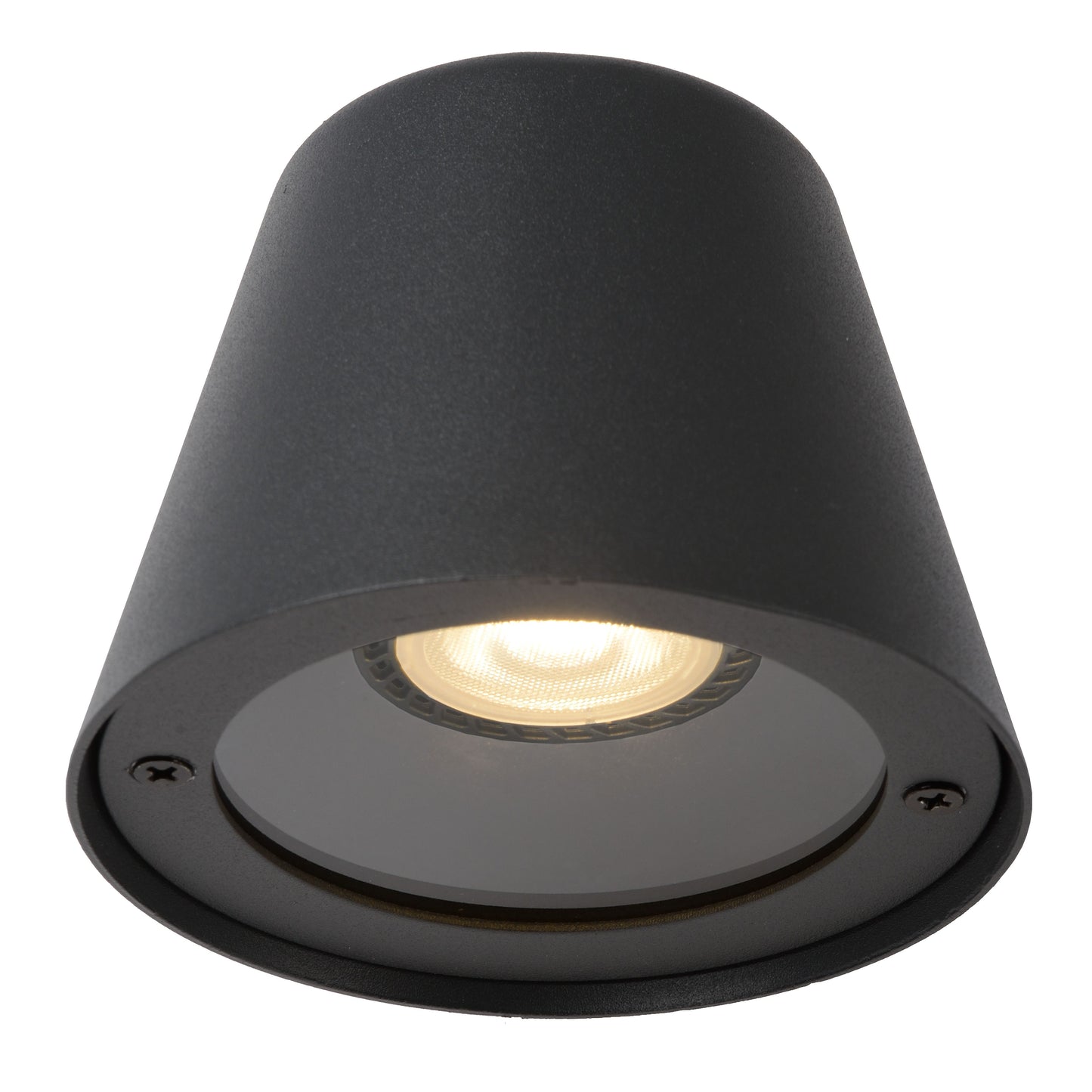 Lucide DINGO-LED - Wall light Indoor/Outdoor - LED Dim. - GU10 - 1x5W 3000K - IP44 - Anthracite