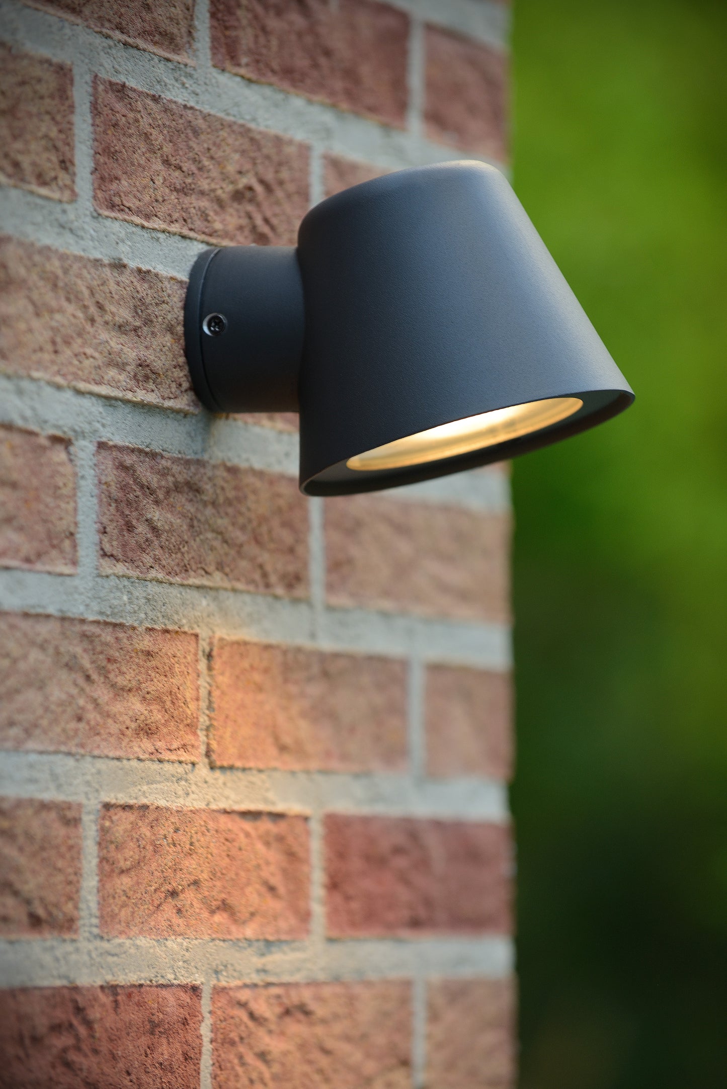 Lucide DINGO-LED - Wall light Indoor/Outdoor - LED Dim. - GU10 - 1x5W 3000K - IP44 - Anthracite