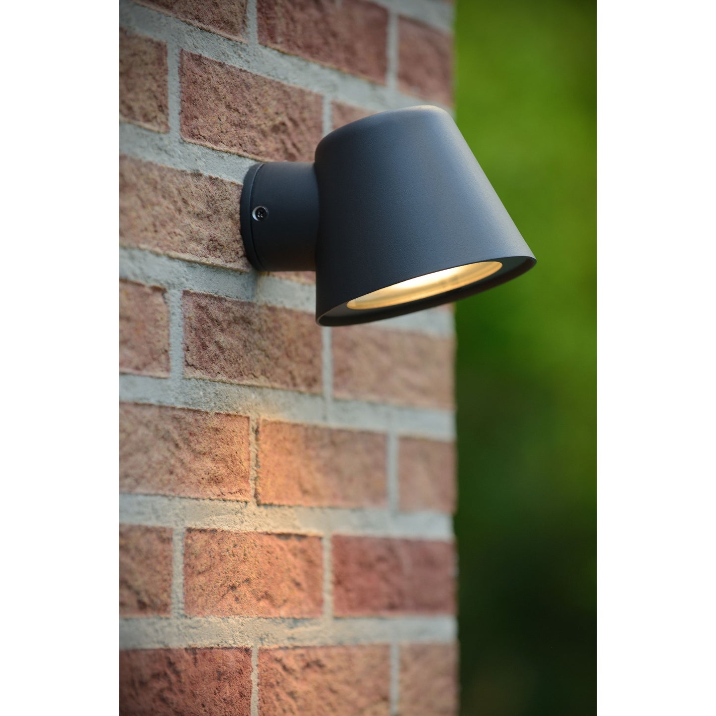 Lucide DINGO-LED - Wall light Indoor/Outdoor - LED Dim. - GU10 - 1x5W 3000K - IP44 - Anthracite