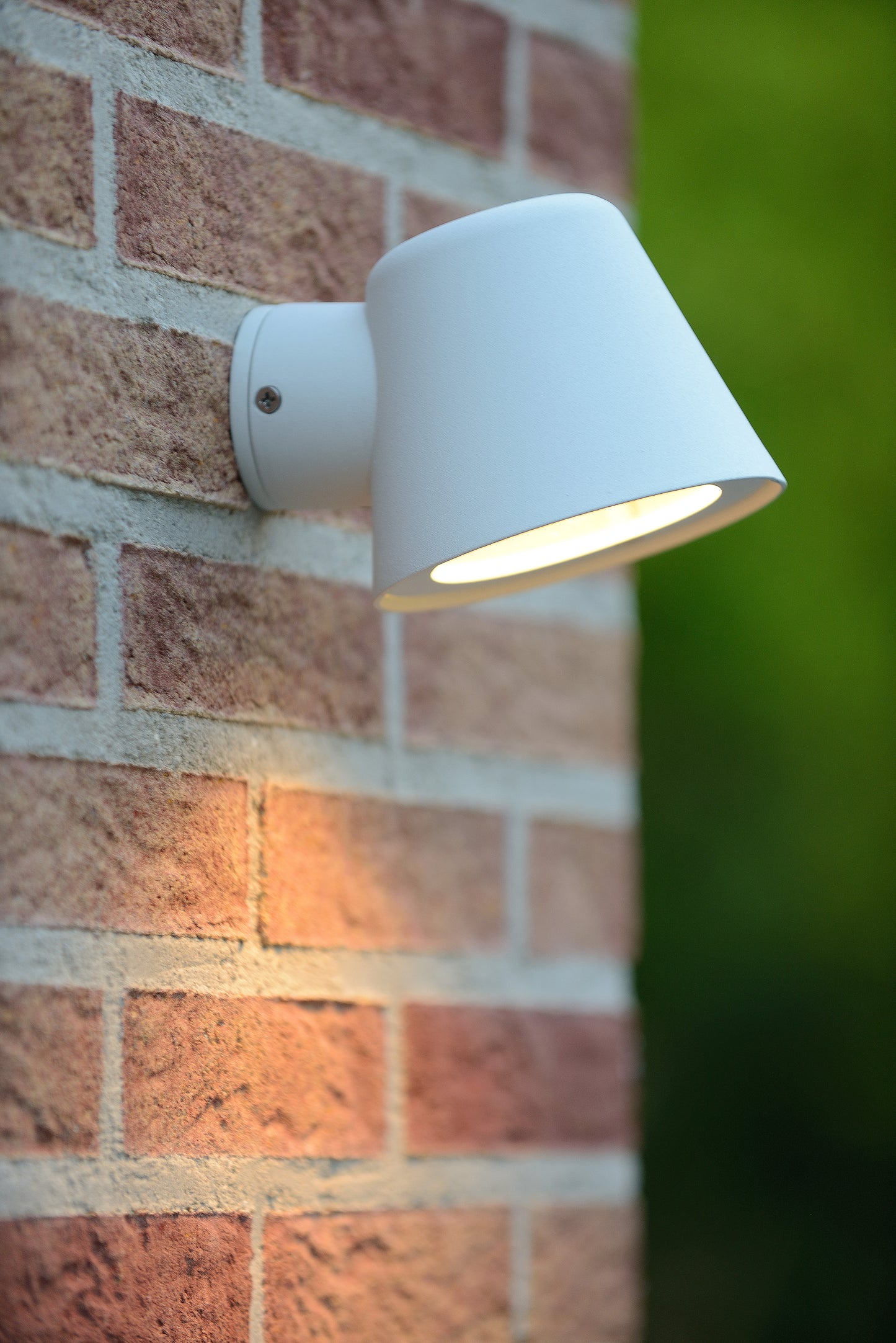 Lucide DINGO-LED - Wall light Indoor/Outdoor - LED Dim. - GU10 - 1x5W 3000K - IP44 - White