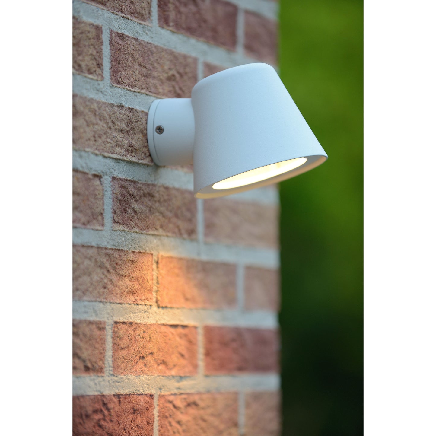 Lucide DINGO-LED - Wall light Indoor/Outdoor - LED Dim. - GU10 - 1x5W 3000K - IP44 - White