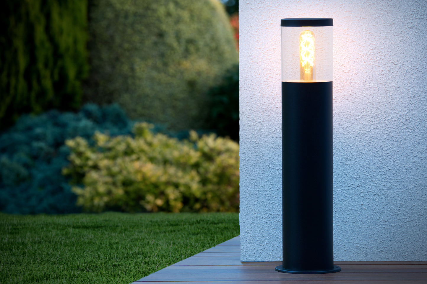 Lucide FEDOR - Bollard light - 1x E27 - IP44 - Black