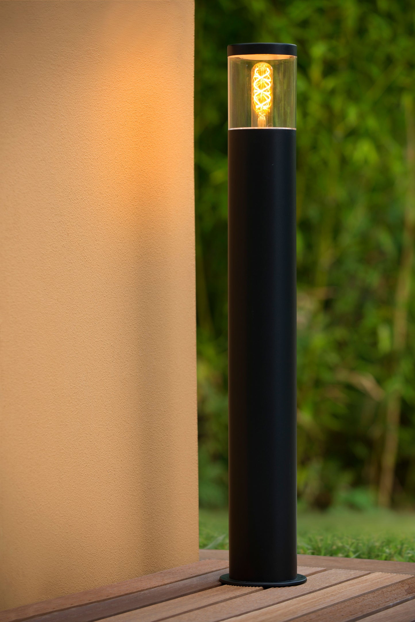 Lucide FEDOR - Bollard light - 1xE27 - IP44 - Black