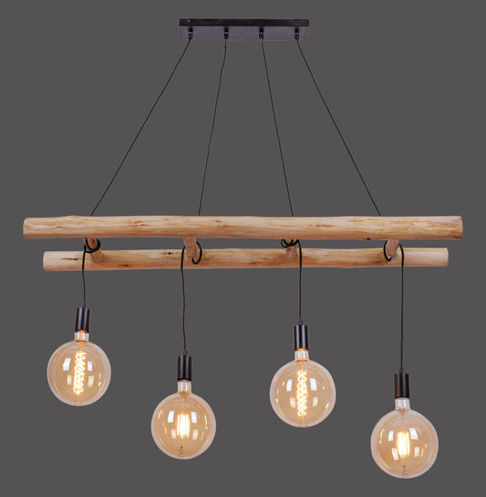 Edgar - Pendant Light - Black - By Just Light - (15025-18)