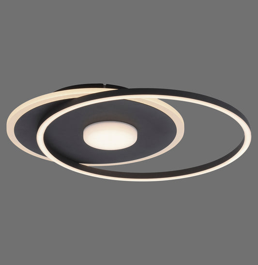 Domino - Ceiling Light - Black - By Just Light - (15046-18)