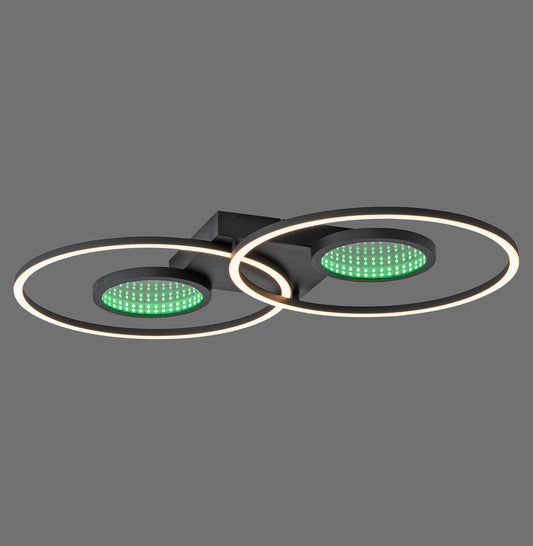 Tunel - Ceiling Light - Black - By Just Light - (15160-18)