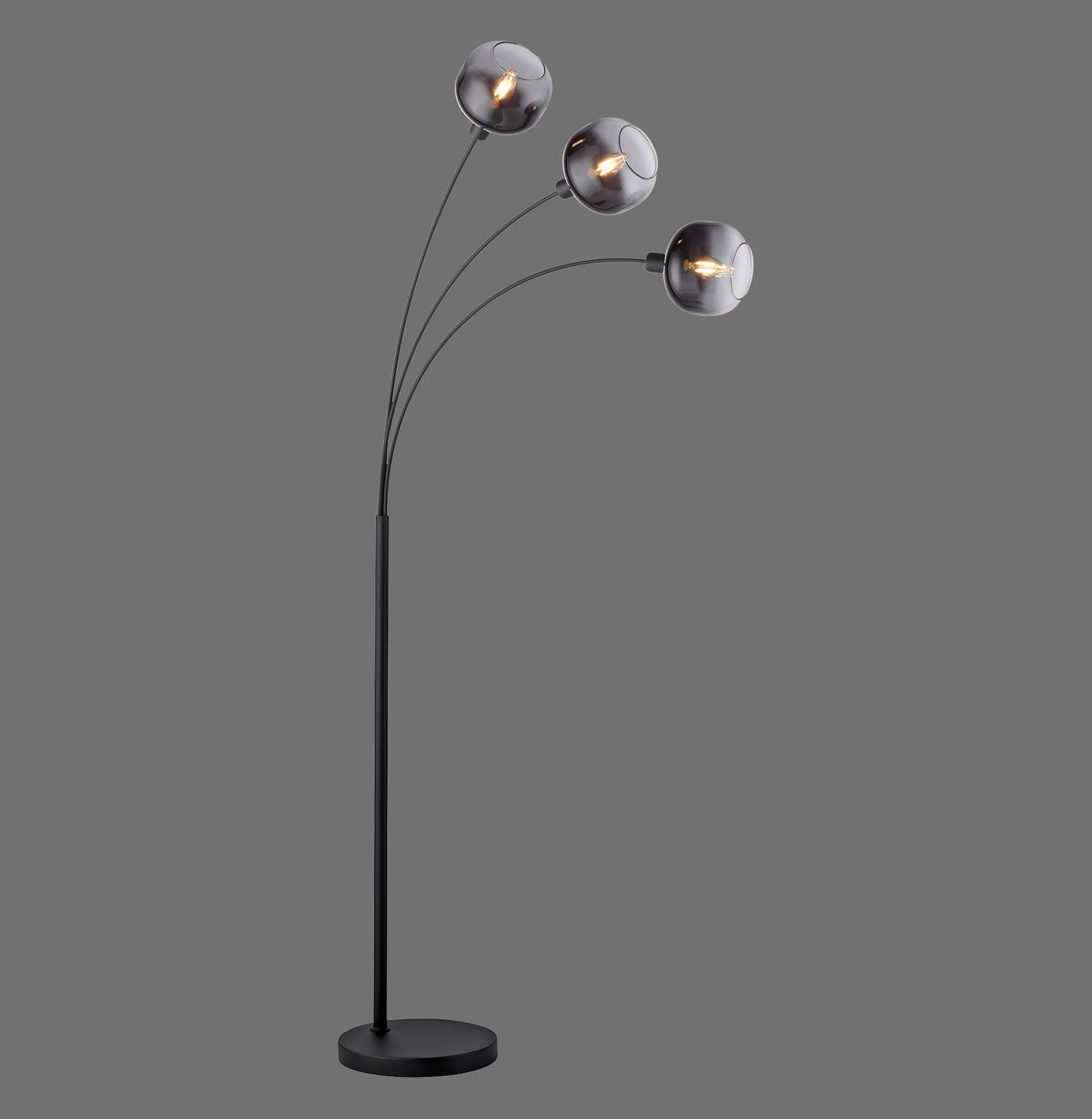 Zea - Floor Lamp - Black - By Just Light - (15422-18)