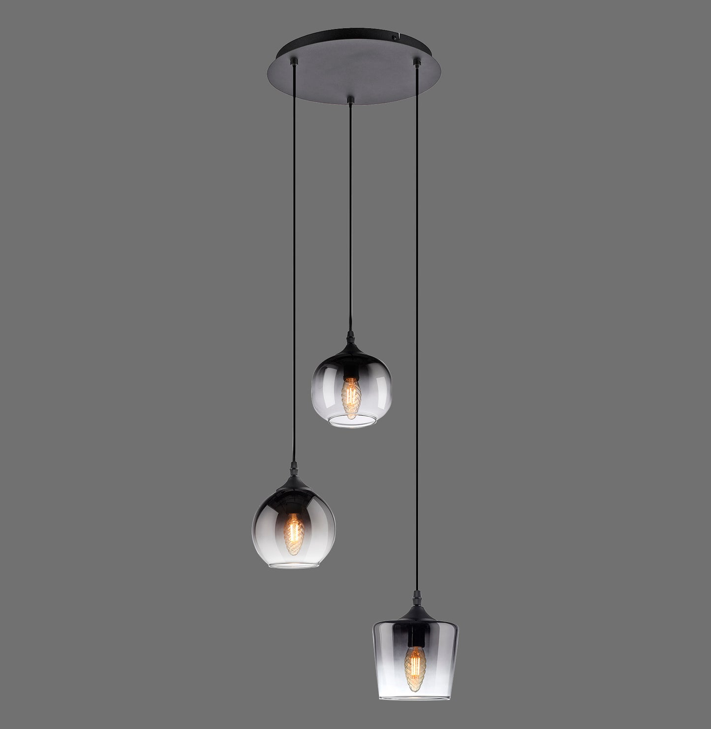 Zea - Pendant Light - Black - By Just Light - (15424-18)