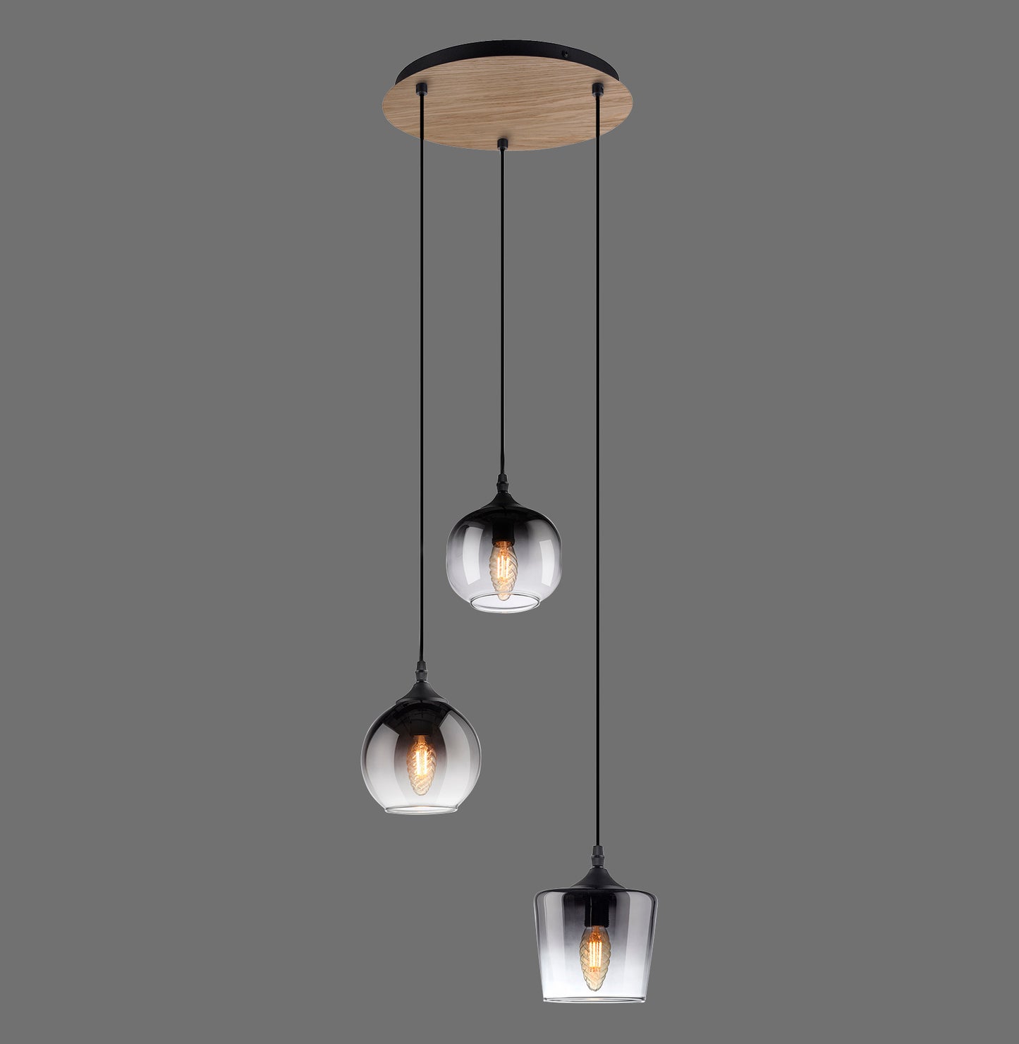 Green Zea - Pendant Light - Natural Wood - By Just Light - (15424-79)