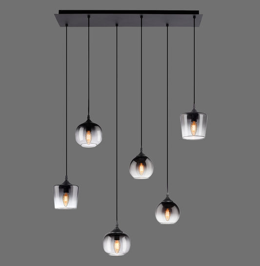 Zea - Pendant Light - Black - By Just Light - (15425-18)