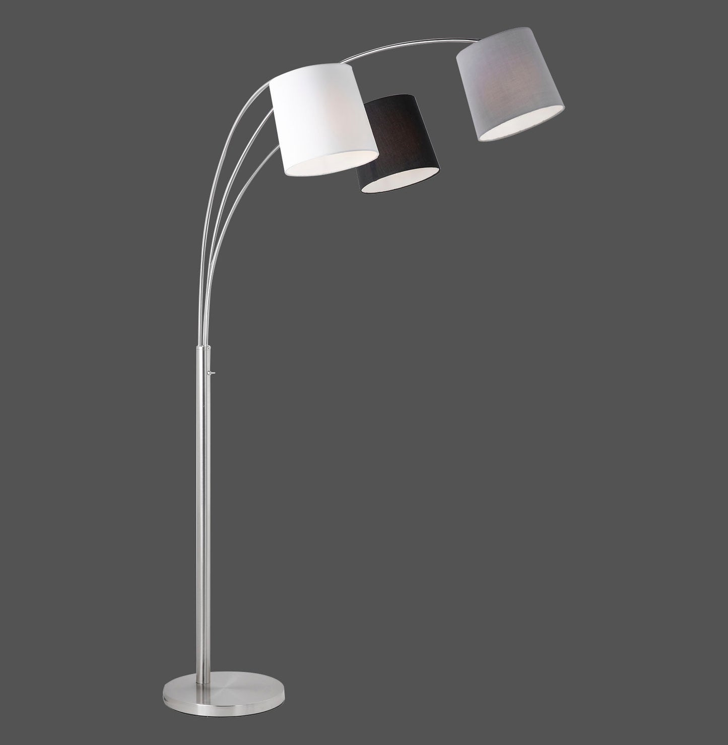 Melvin - Floor Lamp - Steel - By Just Light - (15461-55)