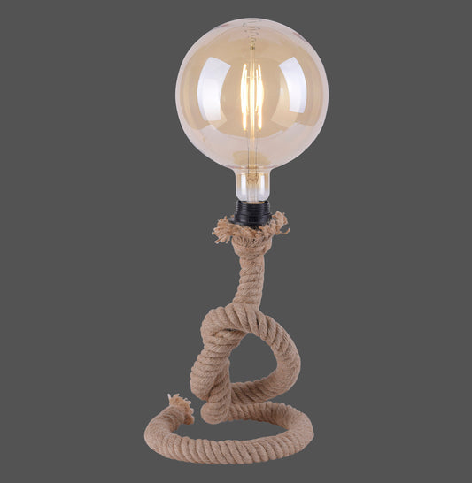 Rope - Table Lamp - Black - By Just Light - (15480-18)